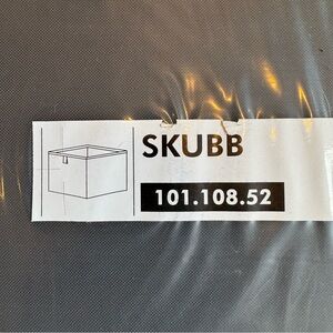 Set of 2 IKEA SKUBB Storage Box in Black NWT